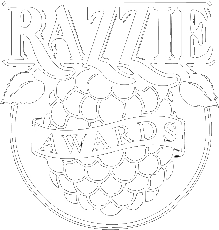 Logo der Razzie Awards, der Goldenen Himbeere für die schlechtesten Filmleistungen des Jahres